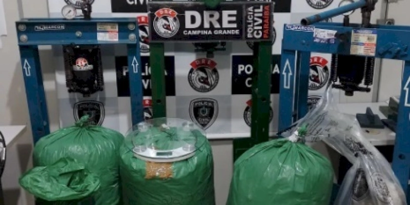 Polícia Civil apreende aproximadamente 100 quilos de maconha no interior do estado 