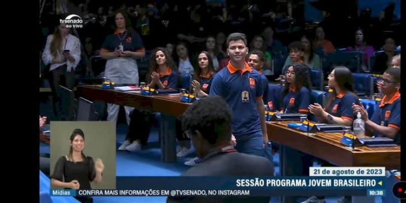 Estudante de Pombal representa a Paraíba no Senado Federal