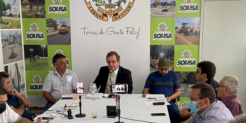 Fábio Tyrone anuncia mais ações e inaugurações para o município de Sousa, durante coletiva