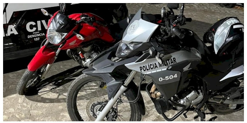 Polícia Militar prende acusados de roubo e recuperam motocicleta tomada por assalto em Cajazeiras