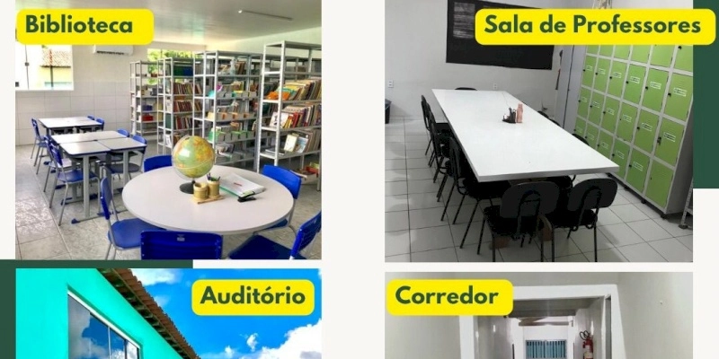 Prefeitura do Lastro finaliza reforma do Instituto Educacional Ronaldo Gonçalves Sarmento; imagens 