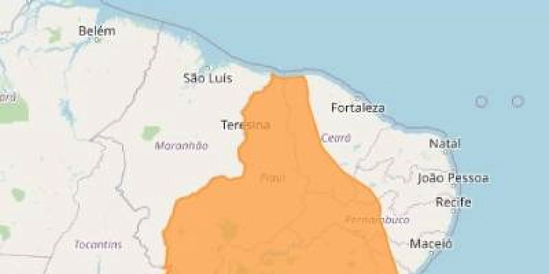 INMET faz alerta de perigo de chuvas intensas em 28 cidades do Sertão da Paraíba