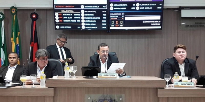 Câmara de Sousa realizará sessão solene nesta quinta-feira para o início do 2º período legislativo; Radamés prevê produtividade nos trabalhos