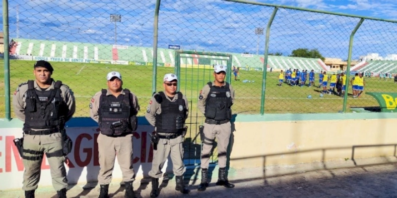 14º BPM da Paraíba garante a segurança do jogo Sousa x Iguatu pela série D do campeonato brasileiro