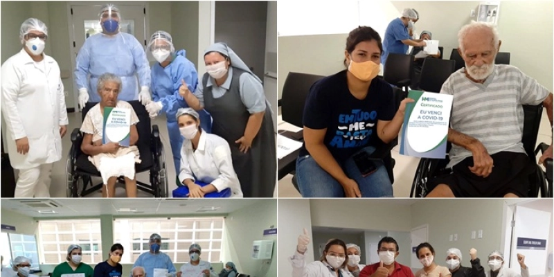 Idoso com 106 anos e outros cinco pacientes com Covid-19 recebem alta no Metropolitano