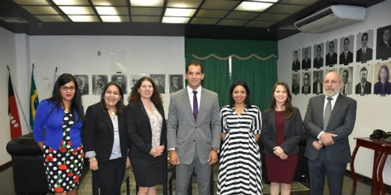 Comitiva da República Dominicana avalia positivamente estrutura da JFPB para pessoas com deficiência
