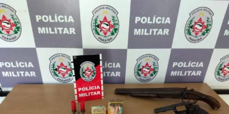 Polícia prende suspeito de atirar contra policiais e apreende armas, drogas e dinheiro na PB