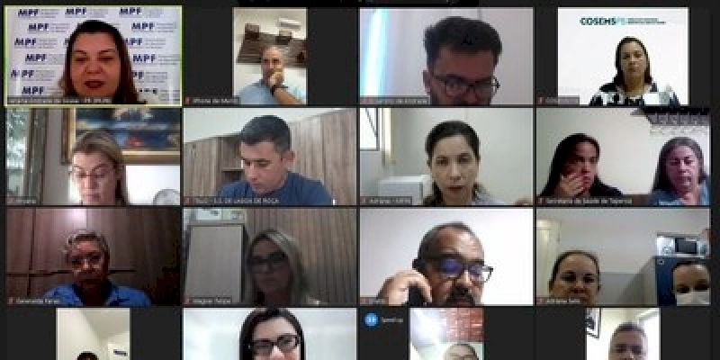 MPF promove reunião com gestores da saúde para estimular vacinação contra covid-19 na Paraíba