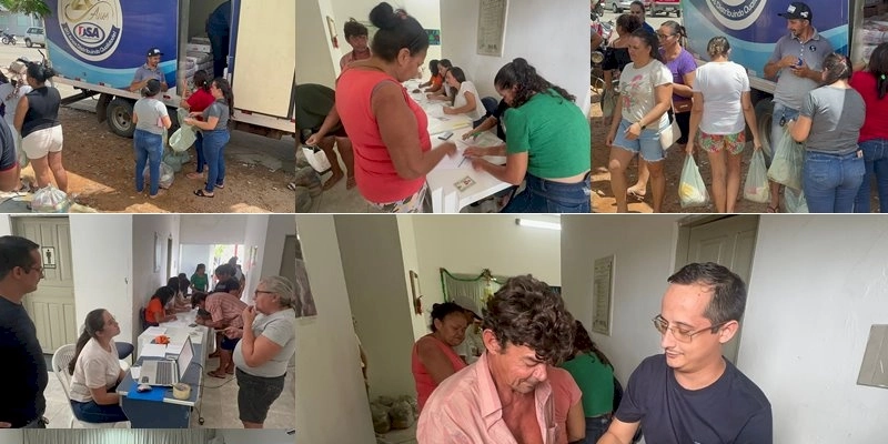 Prefeitura de Vieirópolis distribuiu mil cestas de alimento às famílias carentes do Município