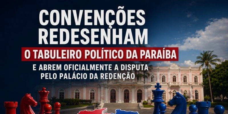 Convenções encerram pré-campanha e revelam quem saiu fortalecido na disputa pelo Governo da Paraíba