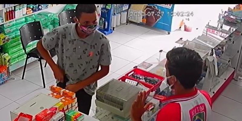 Imagens revelam momento do assalto a Farmácia em Marizópolis; Veja 