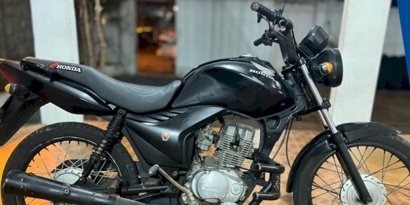 Polícia militar apreende motocicleta com chassi adulterado