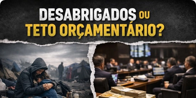 Desabrigados ou teto orçamentário?​​​​        Por: Alexandre Lyra*