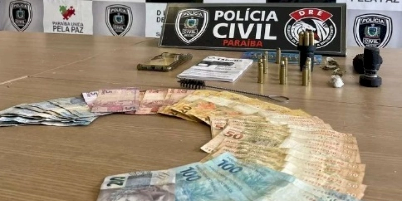 Casal é preso pela Polícia Civil com munições e drogas na Paraíba 