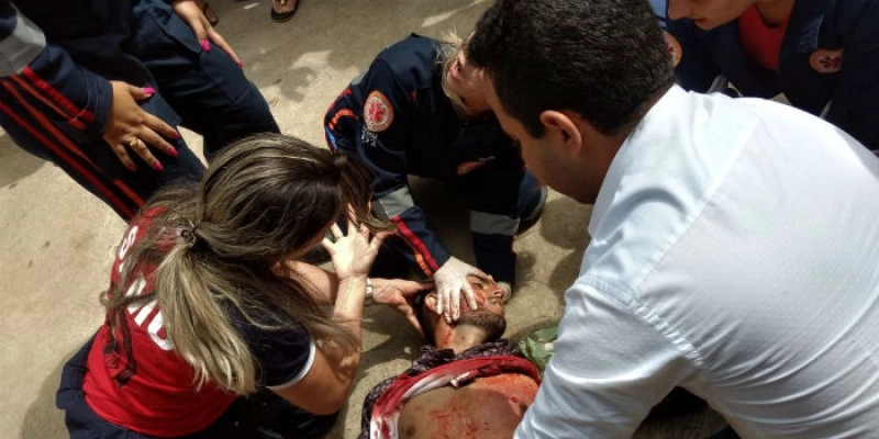 URGENTE - Assalto aos Correios de Santa Cruz termina em troca de tiros; Um Bandido ferido; Imagem
