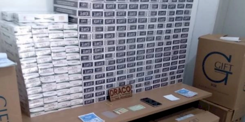 Delegacia de Repressão ao Crime Organizado apreende na PB cinco mil carteiras de cigarros contrabandeados
