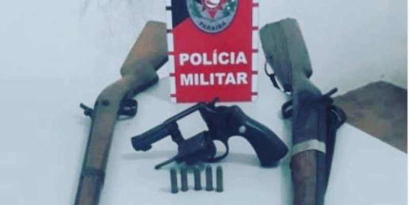Polícia Militar apreende três armas de fogo, no Sertão da Paraíba
