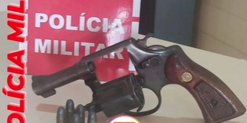 Policiais Militares apreendem arma de fogo, na cidade de Santa Helena