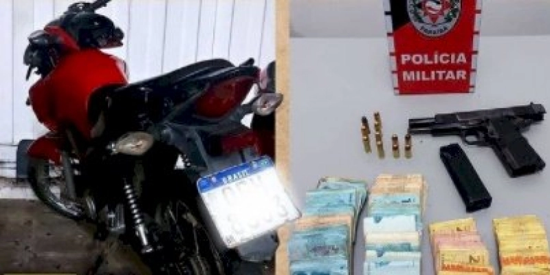 Polícia prende acusados de roubo e recuperam quantia subtraída, no Sertão do estado 