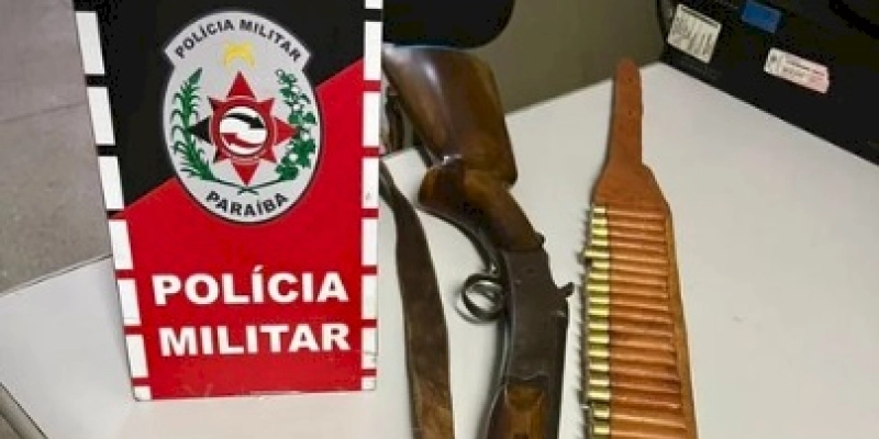 Arma de fogo é apreendida pela polícia militar no Sertão da Paraíba 