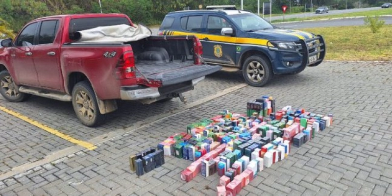 PRF na Paraíba tira arma de circulação, flagra condutores embriagados, recupera veículo, computadores e perfumes roubados/furtados