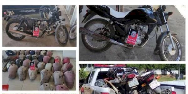 Polícia Militar recupera moto roubada, prende acusados de roubo e fecha desmanche no Sertão da Paraíba