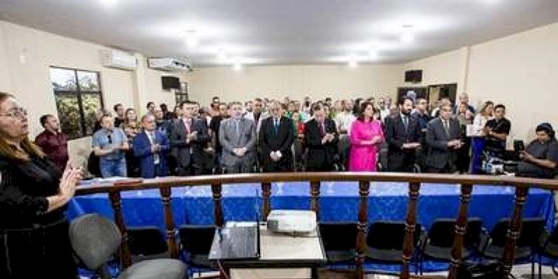 Prefeito de Coremas, Irani Alexandrino participa de evento no Fórum da cidade, nesta quarta-feira