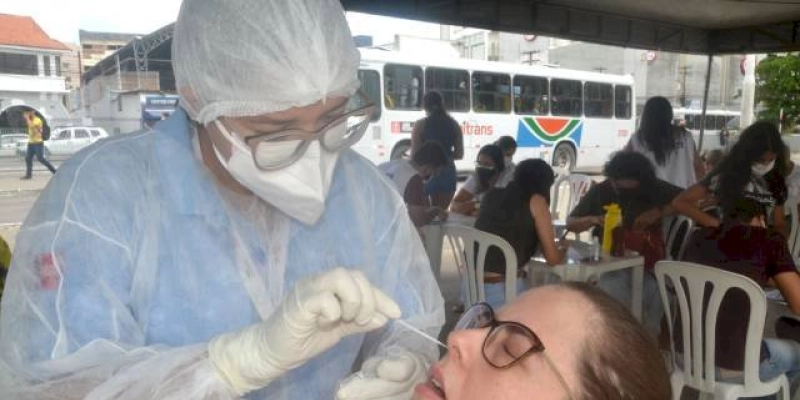 Testagem registra 14,1% de exames positivos para Covid-19 durante Campanha Diagnostica João Pessoa