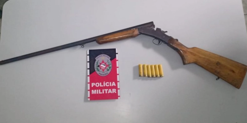 PM prende dupla suspeita de tentativa de homicídio e apreende arma de fogo, no Sertão