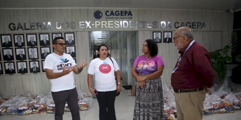 Famílias de comunidades de João Pessoa recebem alimentos arrecadados na Corrida das Águas