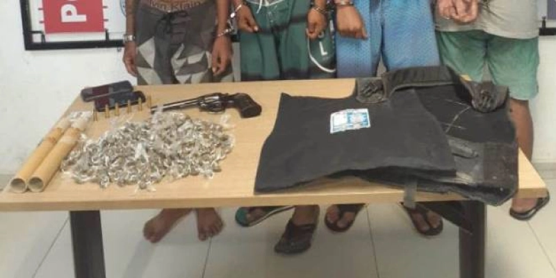 Armas, e oito suspeitos presos durante Operação da Polícia Militar na PB