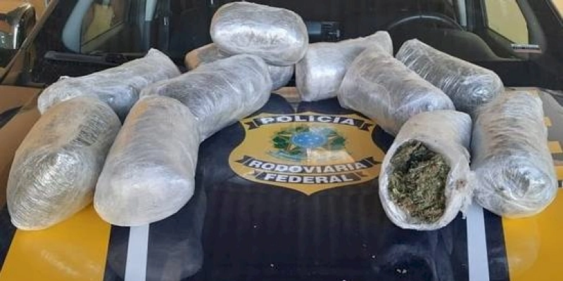 Cinco quilos de maconha/haxixe são apreendidos pela PRF no estado da Paraíba