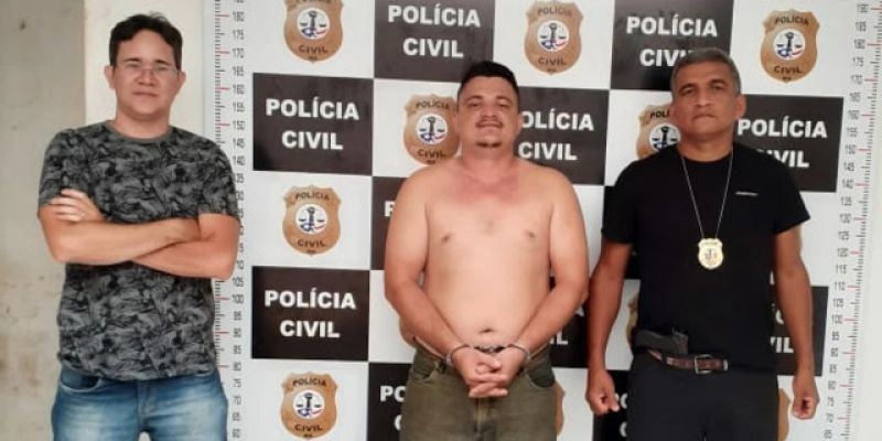 No Maranhão Polícia Civil prende Homem acusado de assassinar Mototaxista na Cidade de Sousa; homicida será transferido para a Colônia Penal 