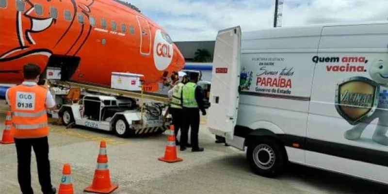  Governo da Paraíba recebe mais 36 mil doses da vacina contra Covid-19