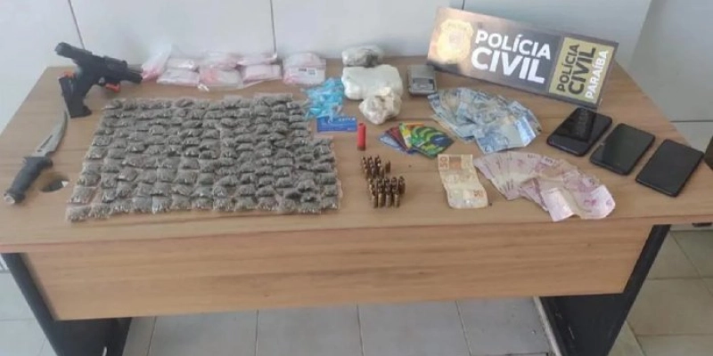 Mega Operação em Sousa prende homem e apreende grande quantidade de drogas e outros materiais ilícitos