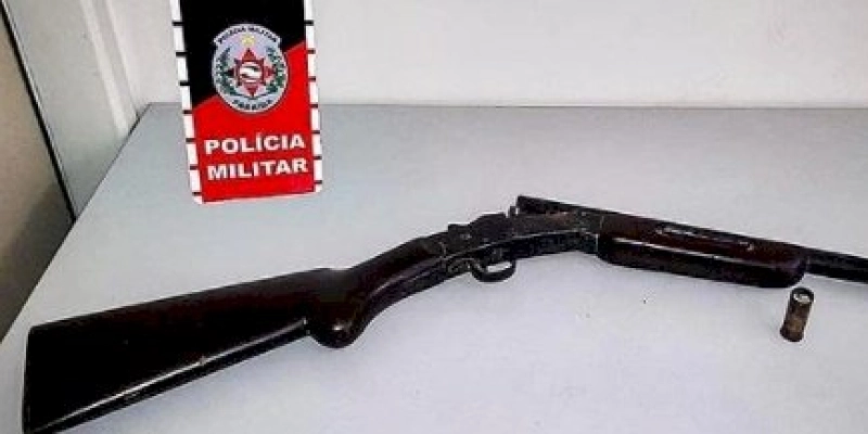 Arma de fogo é apreendida e proprietário é conduzido à delegacia; veja 