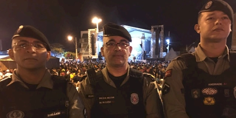 Polícia Militar e Bombeiro Militar realizam policiamento na 1º noite de Xamegão na cidade de Cajazeiras