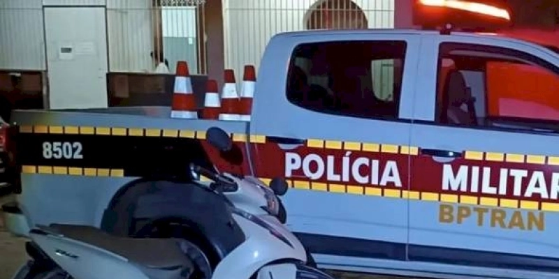 Moto roubada é recuperada pela Polícia Militar no município de São Bento