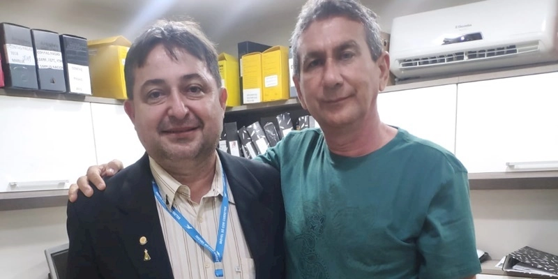 Em Sousa, Presidente da CRECI é recepcionado pelo Empresário Jucélio Rocha na Imobiliária Líder 