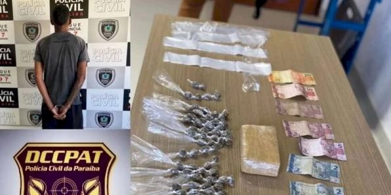 Gerente do tráfico de drogas é preso em ação da Polícia Civil na Paraíba
