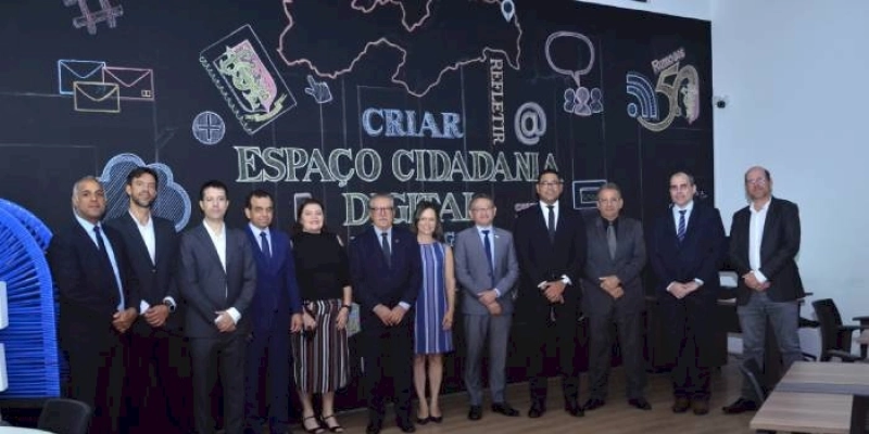 TCE recebe visita de dirigentes da CGU e apresenta robô Turmalina