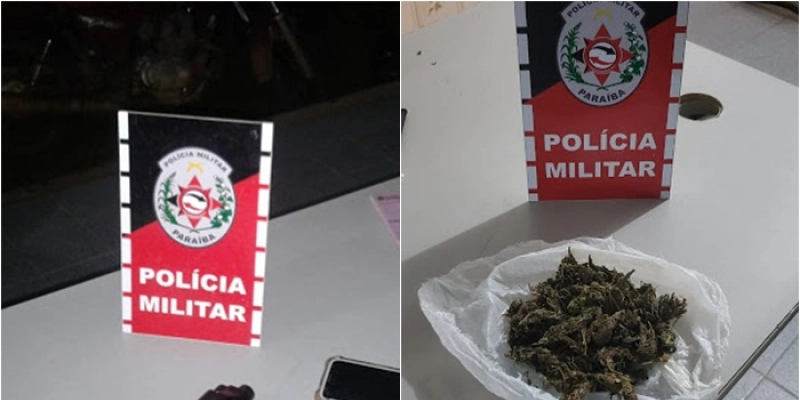 Droga e simulacro de arma de fogo são apreendidos durante ocorrências na cidade de Pombal
