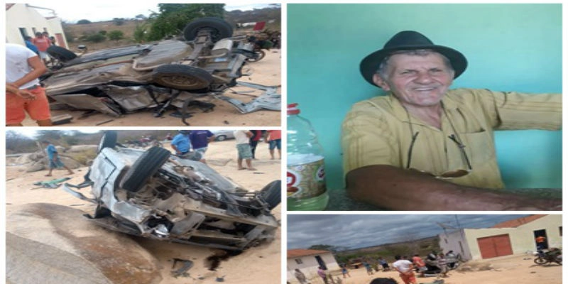 Colisão entre carros tira a vida de Idoso nesta terça-feira no interior da Paraíba