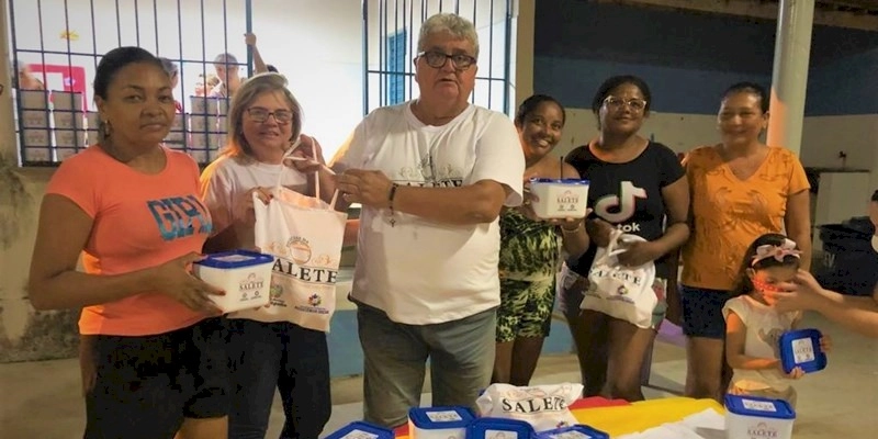 Em Vieirópolis, 200 famílias carentes são alcançadas pelo Programa “Delícias da Salete”, Projeto do Prefeito Célio da Usina