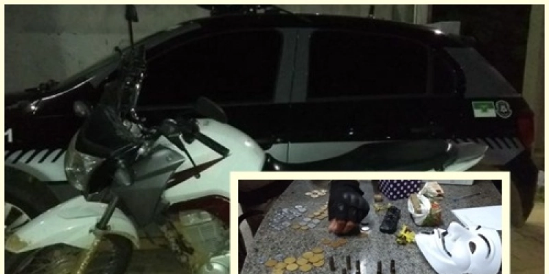 Operação policial resulta na apreensão de droga e arma; Moto roubada foi recuperada 
