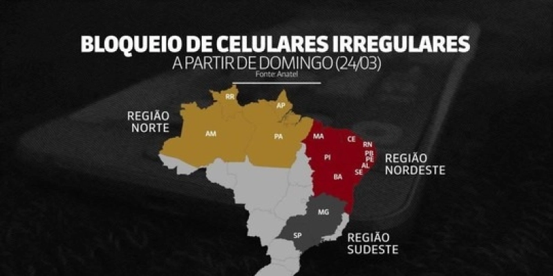 Bloqueio de celulares ‘piratas’ chega hoje a todo o país; Veja