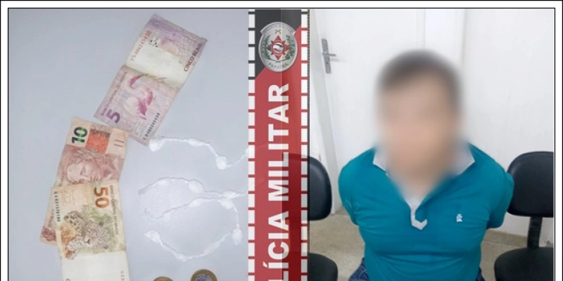 Jovem é preso com droga, após abordagem da Polícia Militar em Marizópolis