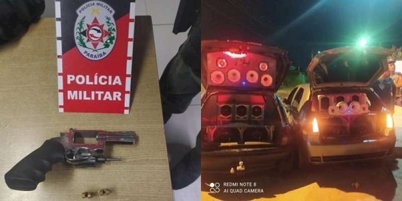 Polícia apreende armas de fogo combate poluição sonora na Paraíba 