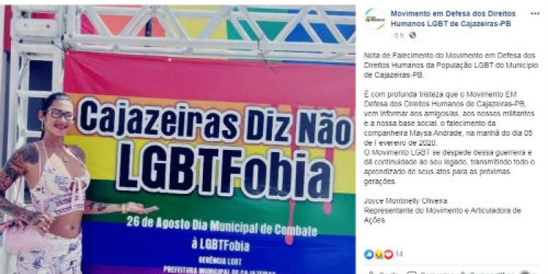 Cajazeirense morre após aplicar silicone industrial em clínica clandestina, em João Pessoa