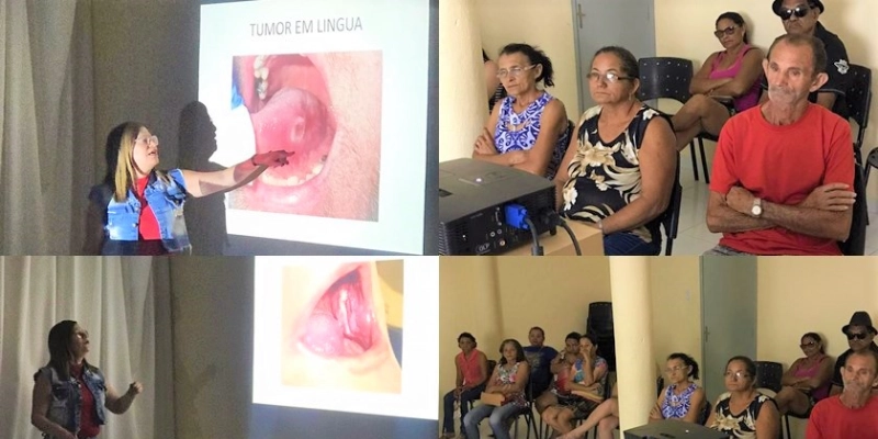 Palestra apresenta os riscos da nicotina, suas causas, e feitos como o câncer de boca em São José da Lagoa Tapada